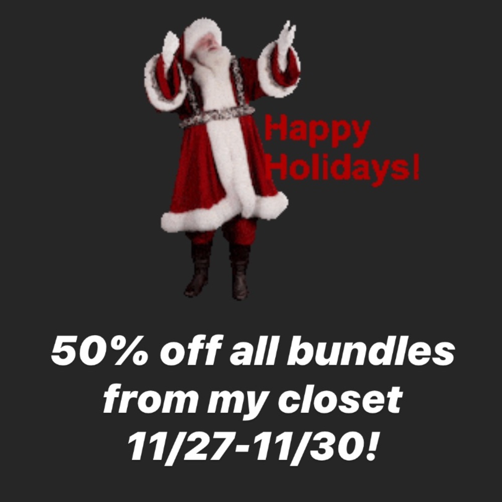 50% off ALL bundles from my closet until 11/30!
